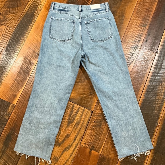 Pistola Cassie Super High-Rise Straight Crop Jeans Women’s Size 28 Light Wash - Picture 7 of 7